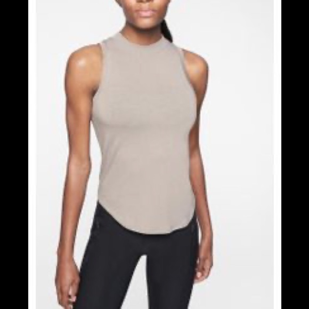 Athleta High Neck Ribbed Tank